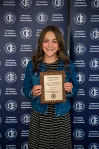 Adalyn Carter, Elementary School Division 3rd place